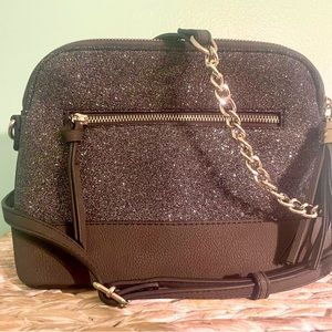 Grey glitter crossbody